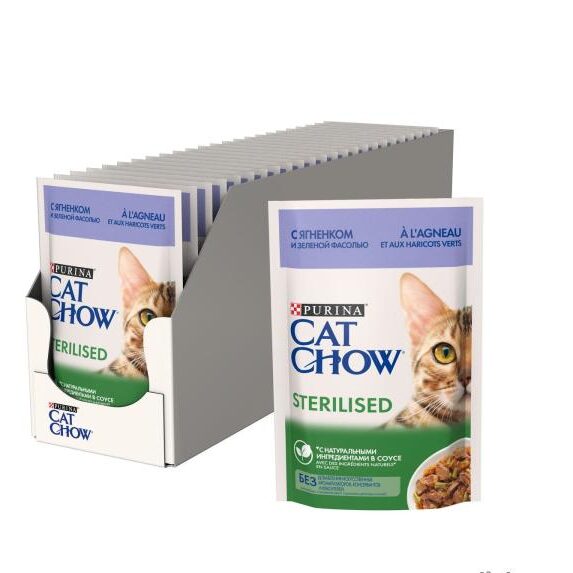 cat chow для стерилизованных влажный корм