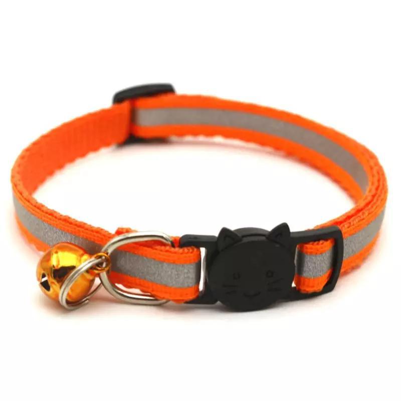 Нашийник для кішок і собак світловідбиваючий Orange